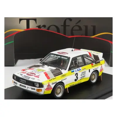 Trofeu Audi Quattro Sport N 3 4th Rally Sweden 1985 H.mikkola - A.hertz 1:43 Bílá Žlutá Hnědá