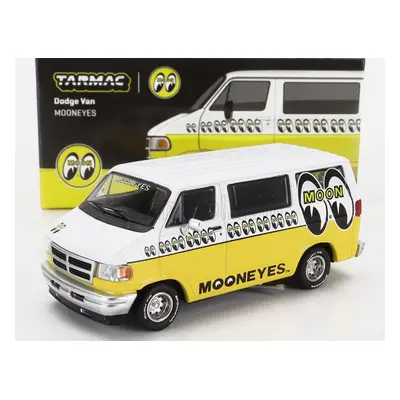 Tarmac Dodge Ram 150 Van Mooneyes 1996 1:64 Bílá Žlutá