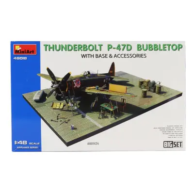 Miniart Dragon wings P-47d-30 Thunderbolt Bubbletop Airplane Military With Base & Accessories 19