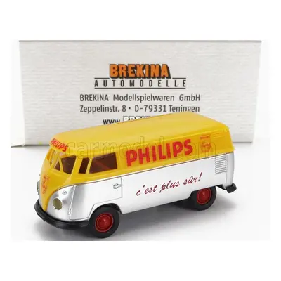 Brekina plast Volkswagen T1 Van Philips 1960 1:87 Stříbrná Žlutá