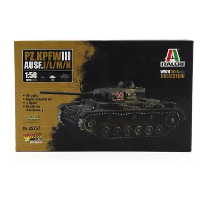 Italeri Tank Pz.kpfw. Iii Ausf.l/j/m/n Tank Military 1942 1:56 /