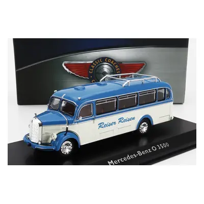 Edicola Mercedes benz O3500 Autobus Reisen Reisen 1950 1:72 Modrá Bílá