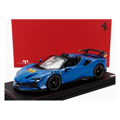 Mr-models Ferrari Sf90 Xx Stradale Spider 2024 - Con Vetrina - With Showcase 1:18 Azzurro Dino -