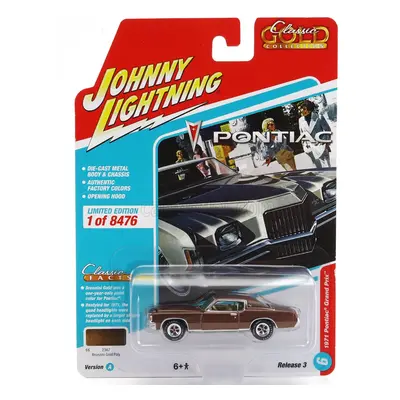 Johnny lightning Pontiac Grand Prix Coupe 1971 1:64 Brown Met