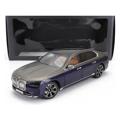 Minichamps BMW 7-series I7 Xdrive60 2023 1:18 Modrá Stříbrná