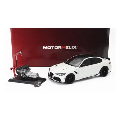 Motorhelix Alfa romeo Giulia Gta 2021 With Engine And Accessories - Full Openings 1:18 Bianco Tr