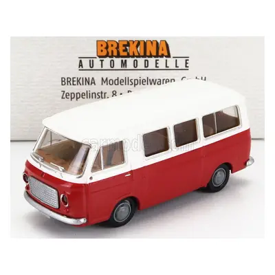 Brekina plast Fiat 238 Minibus 1966 1:87 Červená Bílá