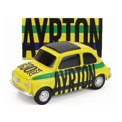 Brumm Fiat 500 Brums Ayrton - 30th Anniversary 1994-2024 1:43 Žlutá Zelená