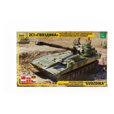 Zvezda Tank Russian 122mm Gvozdika Military 1945 1:35 /