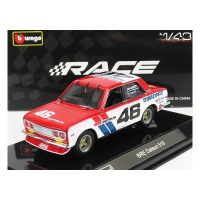 Bburago Datsun 510 Bre N 46 Racing 1972 1:43 Bílá Modrá Červená