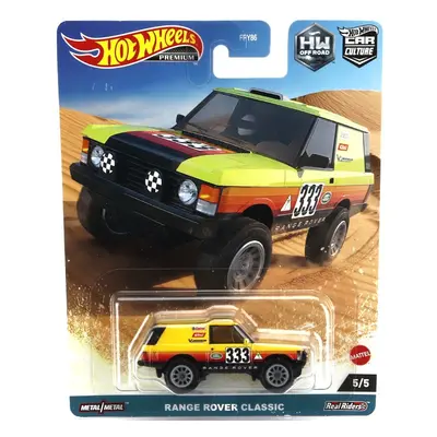 Mattel hot wheels Land rover Range Rover Classic N 333 Racing 1980 1:64 Žlutá Černá