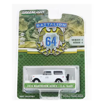 Greenlight International Harvester Scout Usa Navy Military 1970 1:64 Světle Modrá