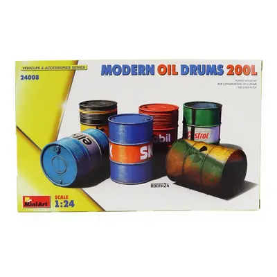 Miniart Accessories Modern Oil Drums 2000 1:24 /