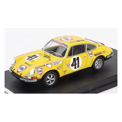 Trofeu Porsche 911s Coupe N 41 24h Le Mans 1971 Willy Braillard - Jean Piere Gaban 1:43 Žlutá