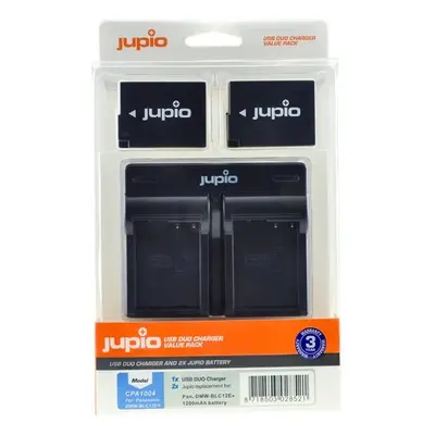 Jupio set DMW-BLC12E pro Panasonic, 1.200 mAh a duální nabíječky