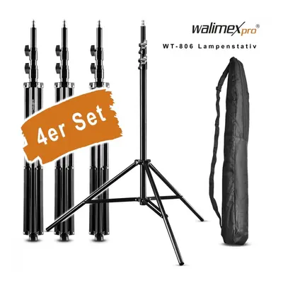 Walimex pro set 4 studiových stativů WT-806, 256cm s brašnou