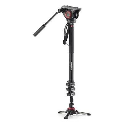 Manfrotto MVM XPRO500 4-sekčný monopod XPRO s fluidní hlavou a základnou FLUIDTECH