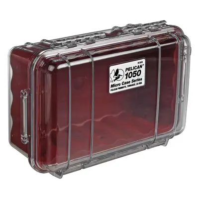 Peli™ Case 1050 MicroCase červený s průhledným víkem