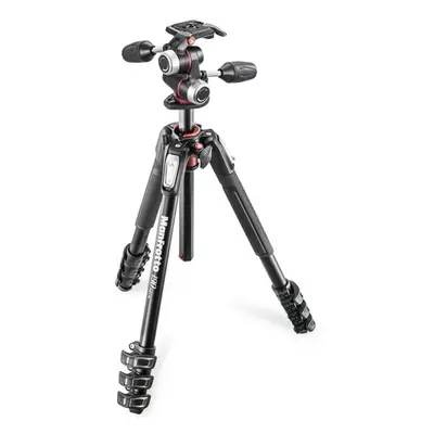 Manfrotto MK190XPRO4-3W Set čtyřsekčního hliníkového stativu řady 190 s třícestnou hlavou