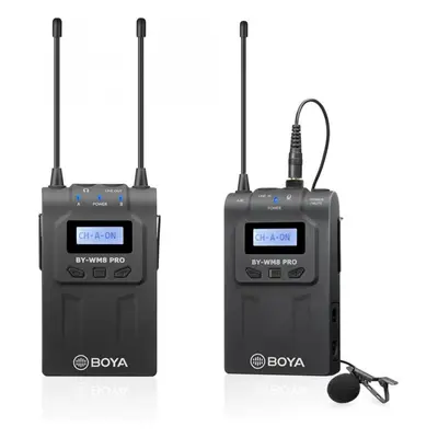 BOYA BY-WM8 PRO-K1 UHF bezdrátový mikrofonní systém (1x vysílač + 1x přijímač)