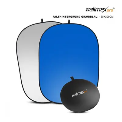 Walimex pro 2v1 skládací pozadí 150x200cm šedé/modré