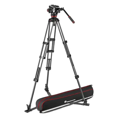 Manfrotto fluidní videohlava 504X a stativ z uhlíkových vláken MVTTWINGC se základnovou rozpěrko