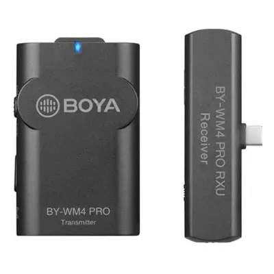 BOYA BY-WM4 Pro-K5 Bezdrátový mikrofonní 2,4GHz UHF systém pro USB-C zařízení