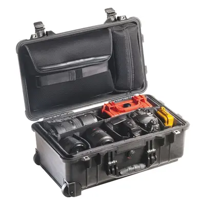 Peli™ Case 1510 SC kufr s přepážkami + LOC organizérem, černý