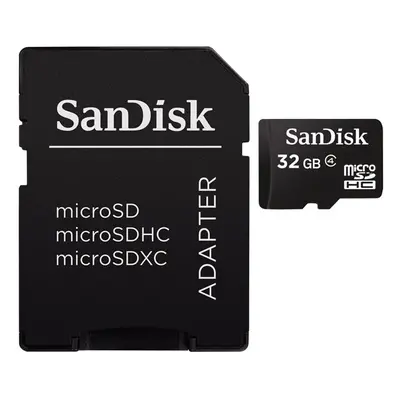 SanDisk Secure Digital Micro, SDHC Micro 32GB + Adapter Foto