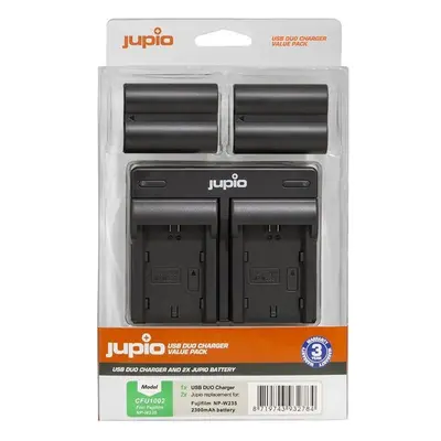 Jupio set 2x NP-W235 pro Fujifilm, 2.300 mAh + duální nabíječka