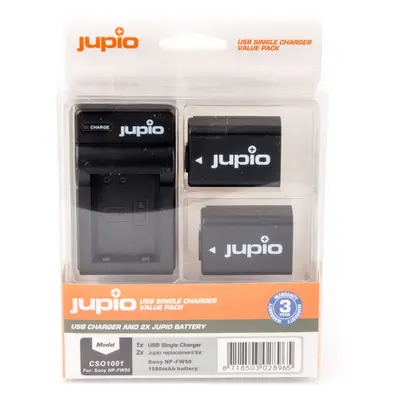 Jupio set 2x NP-FW50 pro Sony, 1.080 mAh + USB nabíječka