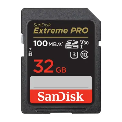 SanDisk Extreme PRO 32GB SDHC paměťová karta 100MB/s a 90MB/s, UHS-I, Class 10, U3, V30