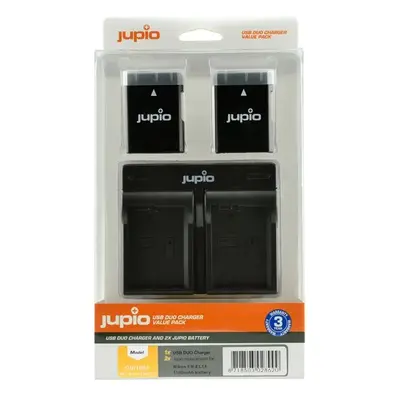 Jupio set 2x EN-EL14(A) pro Nikon 1.100 mAh + USB duální nabíječka