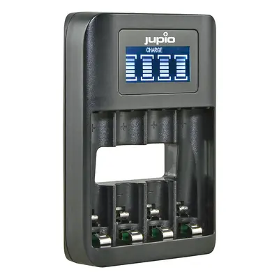 Jupio nabíječka USB 4-slots Battery Fast Charger LCD pro 1 až 4ks AA/ AAA baterií