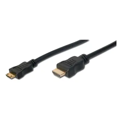 Digitus Kabel HDMI - mini HDMI, 2 m (v1.3, zlacené kontakty)