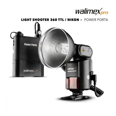 Walimex pro Light shooter 360 TTL/N + Power Porta