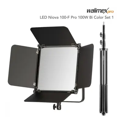 Walimex pro LED Niova 100-F Pro 100W Bi Color Set1