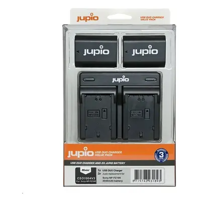 Jupio set 2x NP-FZ100 pro Sony, 2.040 mAh + duální nabíječka