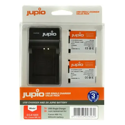 Jupio set 2x NB-11L pro Canon, 680 mAh + USB nabíječka