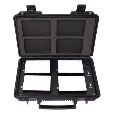 Aputure MC 4-Light Travel kit, 4 filmová RGBWW světla (3.200-6.500 K) s pevným nabíjecím kufrem