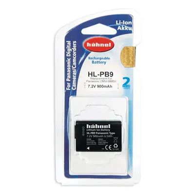 Hähnel HL-PB9, Panasonic DMW-BMB9 7.2V 900mAh, 6.5Wh