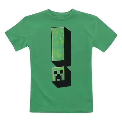 Minecraft Kids - Creeper Exclamation detské tricko zelená