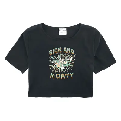 Rick And Morty Kids - Splash detské tricko černá