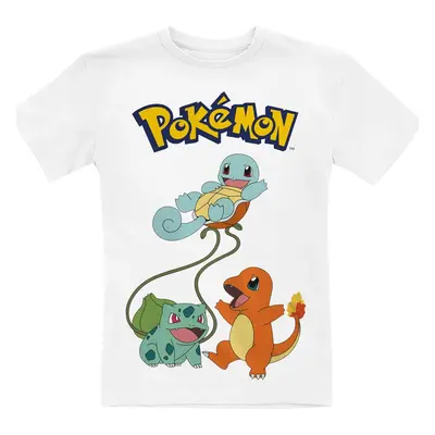 Pokémon Kids - Original Trio detské tricko bílá