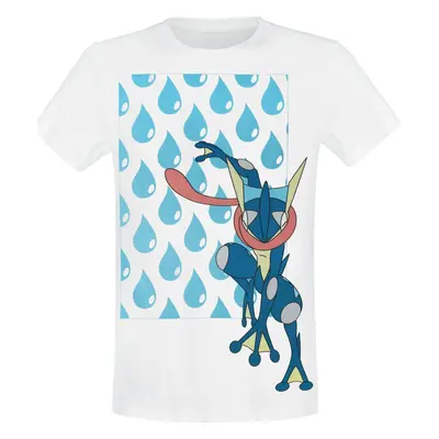 Pokémon Greninja - Water Drop Tričko bílá