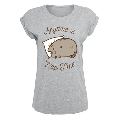 Pusheen Anytime Is Nap Time Dámské tričko prošedivelá