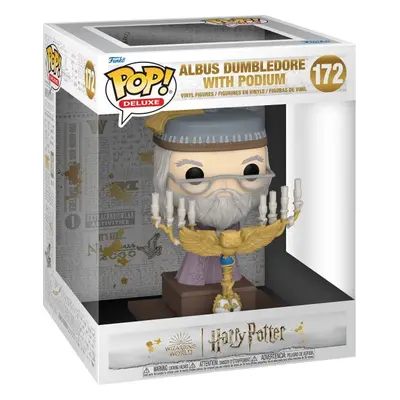 Harry Potter Vinylová figurka č.172 Albus Dumbledore with Podium (Pop! Deluxe) Sberatelská posta