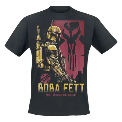 Star Wars The Book Of Boba Fett - Roam The Galaxy Tričko černá