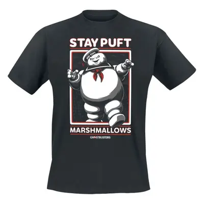 Ghostbusters Stay Puft Marshmallows Tričko černá