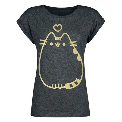 Pusheen Golden Pusheen Dámské tričko charcoal